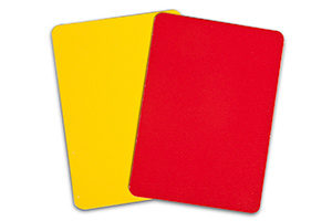 Yellow and Red Referee Cards